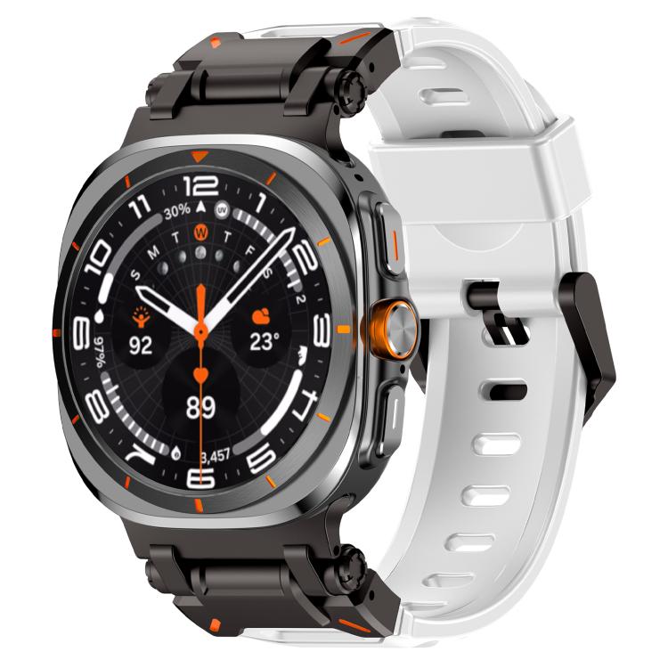 Explorer Metal Head Fluororubber Watch Band, For Samsung Galaxy Watch Ultra 47mm / Ultra 2025