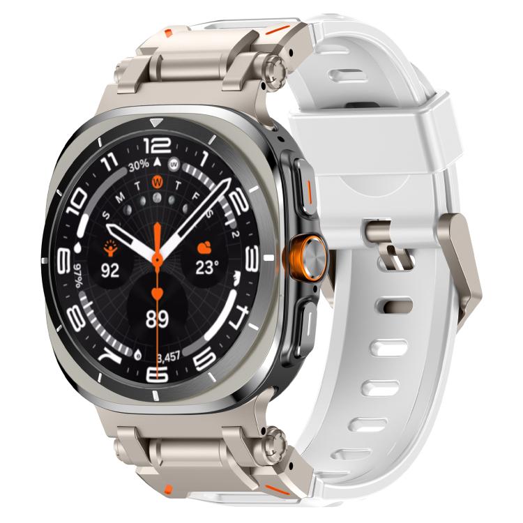 Explorer Metal Head Fluororubber Watch Band, For Samsung Galaxy Watch Ultra 47mm / Ultra 2025