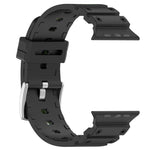 Diamond Texture Two-Color Silicone Watch Band, For Apple Watch 46mm / 49mm / 45mm / 44mm