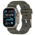 Diamond Texture Two-Color Silicone Watch Band, For Apple Watch 46mm / 49mm / 45mm / 44mm