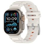 Diamond Texture Two-Color Silicone Watch Band, For Apple Watch 46mm / 49mm / 45mm / 44mm