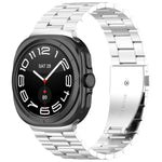 Three Beads Stainless Steel Watch Band with Removal Tool, For Samsung Galaxy Watch8 / Watch8 Classic