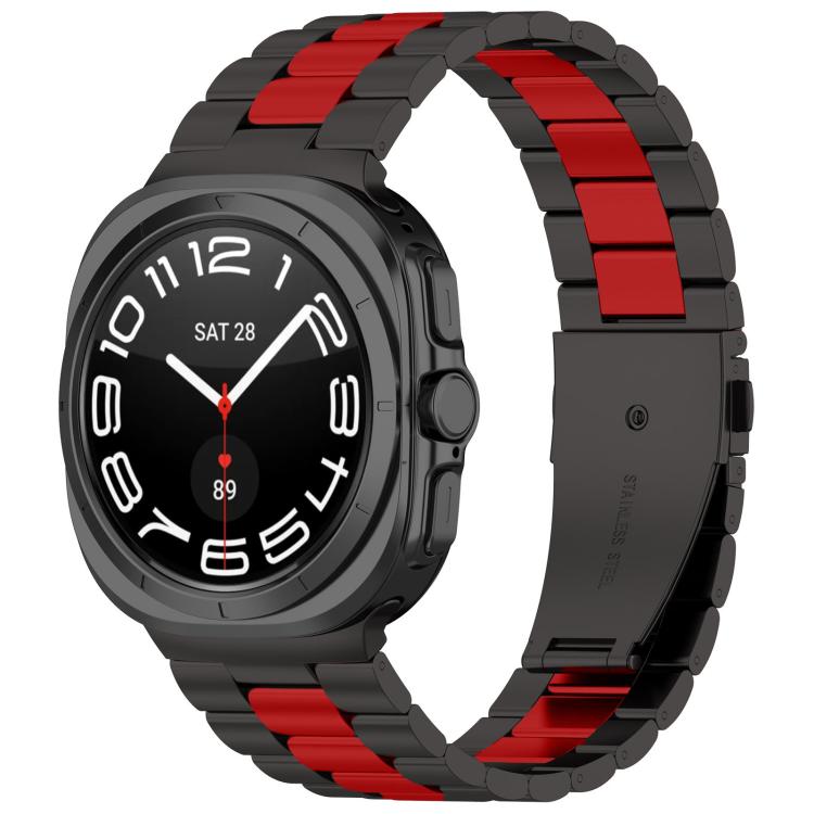 Three Beads Stainless Steel Watch Band with Removal Tool, For Samsung Galaxy Watch8 / Watch8 Classic