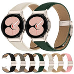 Lychee Texture Starlight Turtle Back Buckle Leather Watch Band, For Samsung Galaxy Watch 7 40 / 44mm