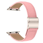 Lychee Texture Starlight Turtle Back Buckle Leather Watch Band, For Apple Watch 46mm / 49mm / 45mm / 44mm, For Apple Watch 42mm / 41mm / 40mm / 38mm