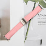 Lychee Texture Starlight Turtle Back Buckle Leather Watch Band, For Apple Watch 46mm / 49mm / 45mm / 44mm, For Apple Watch 42mm / 41mm / 40mm / 38mm