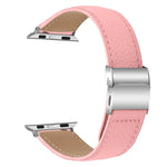 Lychee Texture Silver Turtle Back Buckle Leather Watch Band, For Apple Watch 46mm / 49mm / 45mm / 44mm, For Apple Watch 42mm / 41mm / 40mm / 38mm