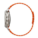 Magnetic Two Color Silicone Watch Band, For Samsung Galaxy Watch Ultra 47mm / Ultra 2025