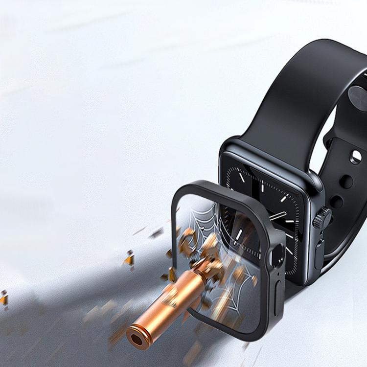 Tempered Film Integrated Aluminum Watch Case, For Apple Watch Series 11 / 10 46mm