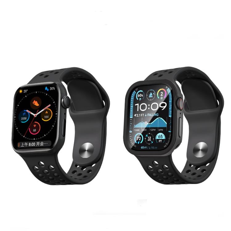 Tempered Film Integrated Aluminum Watch Case, For Apple Watch Series 11 / 10 46mm