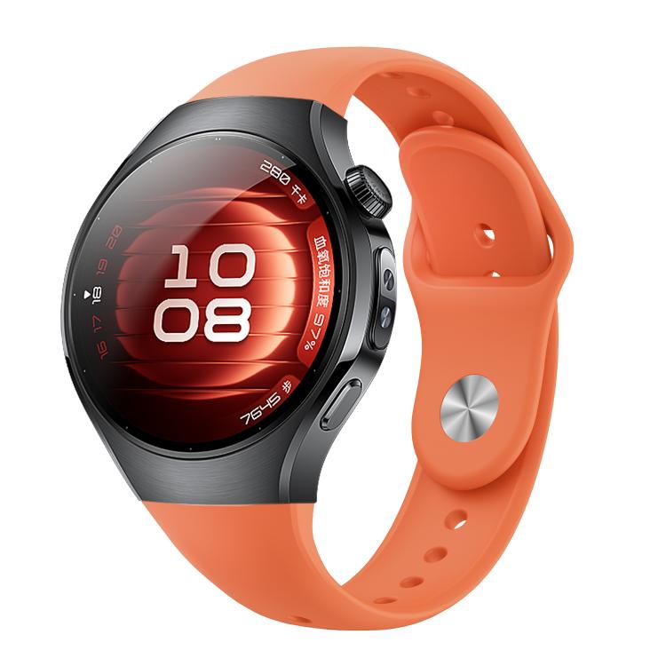 Reverse Buckle Silicone Watch Band, For Huawei Watch 5 42mm, For Huawei Watch 5 46mm