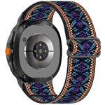 Ethnic Style Elastic Nylon Braided Watch Band, For Samsung Galaxy Watch8 / Watch8 Classic