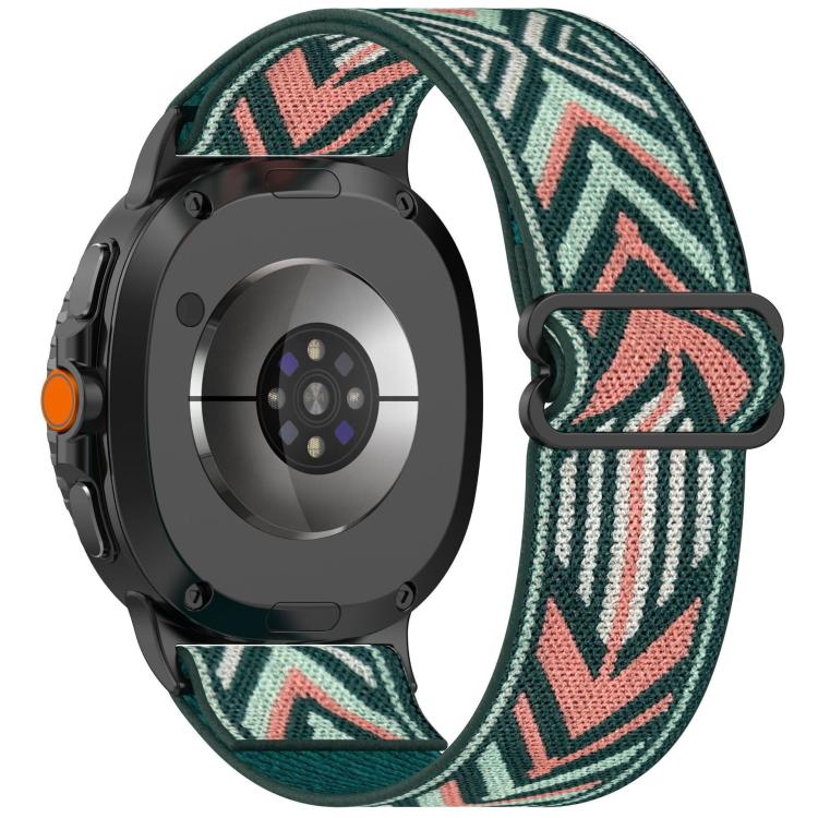 Ethnic Style Elastic Nylon Braided Watch Band, For Samsung Galaxy Watch8 / Watch8 Classic