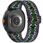 Ethnic Style Elastic Nylon Braided Watch Band, For Samsung Galaxy Watch8 / Watch8 Classic