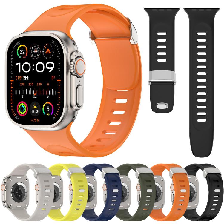 Explorer Silicone Watch Band, For Apple Watch 46mm / 49mm / 45mm / 44mm