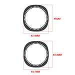 Single Row Diamond Half Coverage Hollow PC Watch Case, For Samsung Galaxy Watch 8 44mm, For Samsung Galaxy Watch 8 40mm