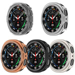 Single Row Diamond Half Coverage Hollow PC Watch Case, For Samsung Galaxy Watch 8 44mm, For Samsung Galaxy Watch 8 40mm