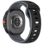 Reverse Buckle Two Color Silicone Watch Band, For Samsung Galaxy Watch8 / Watch8 Classic