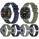 Hybrid Nylon Braid Silicone Watch Band, For Samsung Galaxy Watch8 / Watch8 Classic