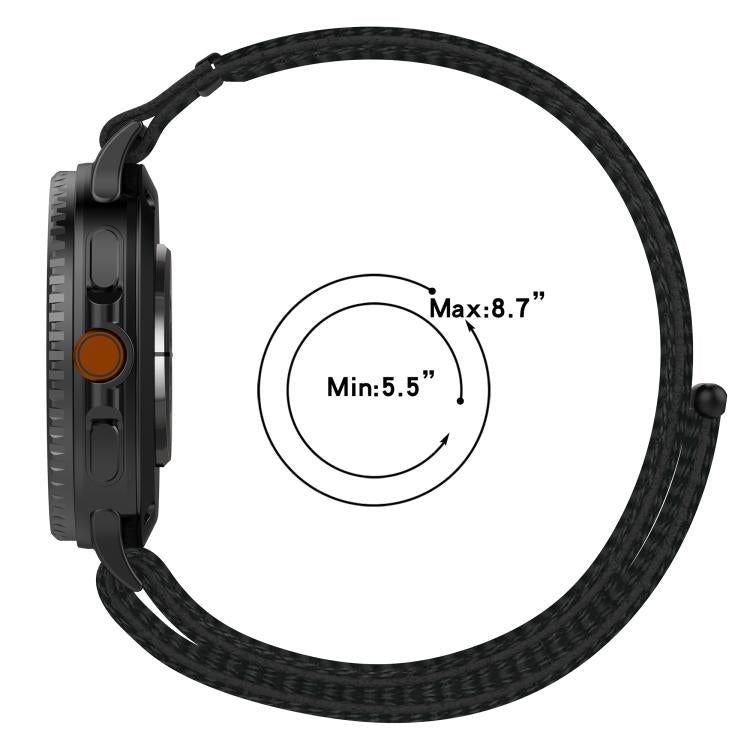 Nylon Hook and Loop Fastener Watch Band, For Samsung Galaxy Watch8 / Watch8 Classic