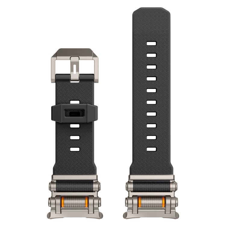 Metal Watch Connector Silicone Watch Band, For Samsung Galaxy Watch Ultra 47mm / Ultra 2025