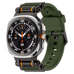 Metal Watch Connector Silicone Watch Band, For Samsung Galaxy Watch Ultra 47mm / Ultra 2025