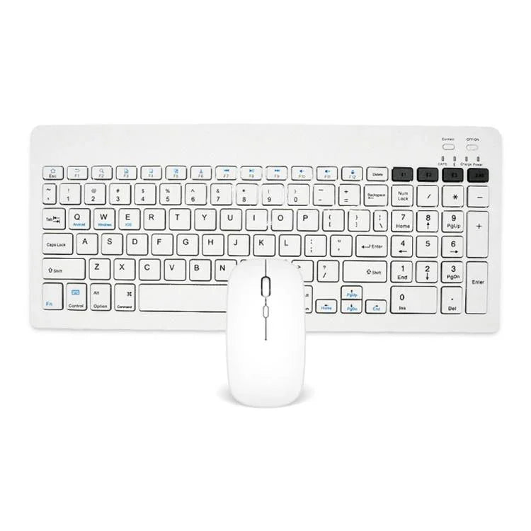 2858+030 Rechargeable Wireless Bluetooth Keyboard Silent Mouse Set with 800/1200/1600 DPI