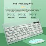 2858+030 Rechargeable Wireless Bluetooth Keyboard Silent Mouse Set with 800/1200/1600 DPI