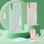 2858+030 Rechargeable Wireless Bluetooth Keyboard Silent Mouse Set with 800/1200/1600 DPI