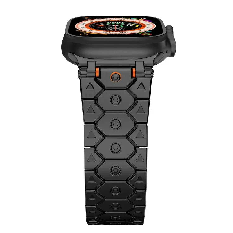 Octagonal Stainless Steel  Watch, For Apple Watch 46mm / 49mm / 45mm / 44mm