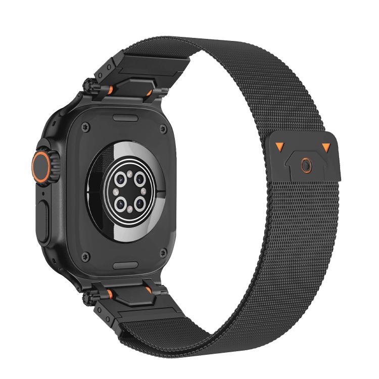 Milanese Steel Magnetic Watch Band, For Apple Watch 46mm / 49mm / 45mm / 44mm