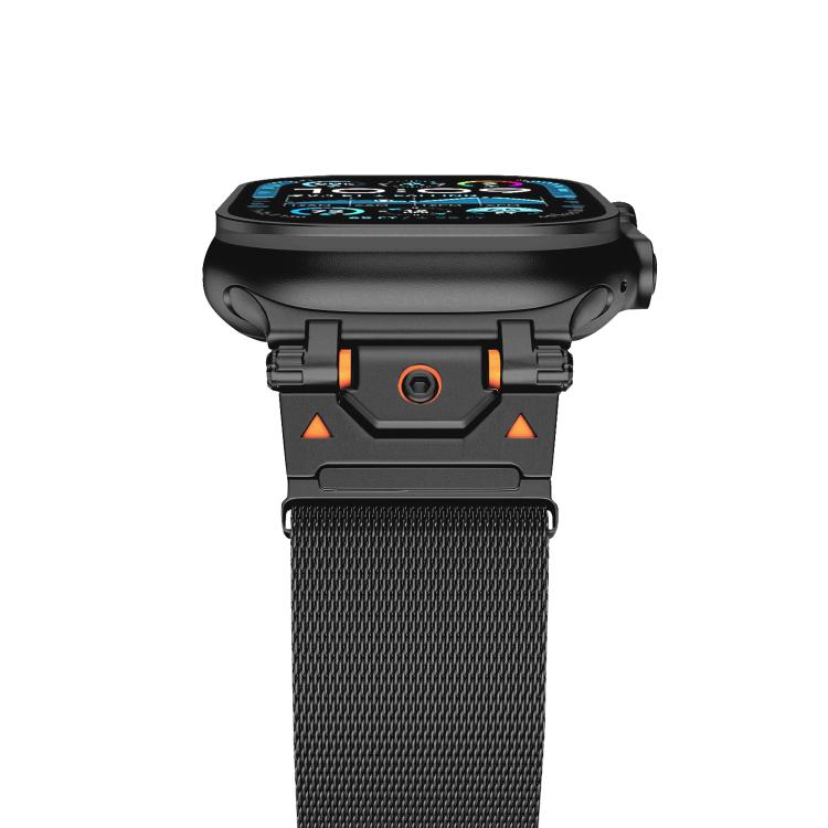 Milanese Steel Magnetic Watch Band, For Apple Watch 46mm / 49mm / 45mm / 44mm