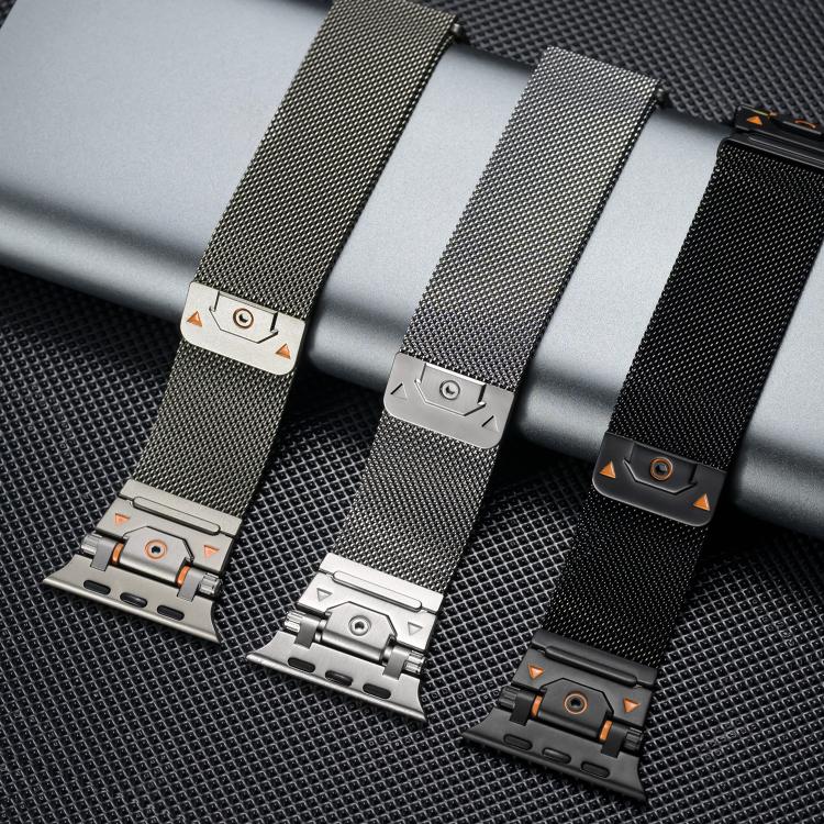 Milanese Steel Magnetic Watch Band, For Apple Watch 46mm / 49mm / 45mm / 44mm