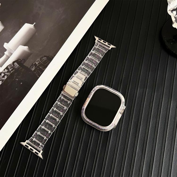 Chameleon PC Case Epoxy Resin Watch Band, For Apple Watch Series 10 46mm, For Apple Watch Series 10 42mm, For Apple Watch 44mm / 45mm, For Apple Watch 40mm / 41mm, For Apple Watch 49mm