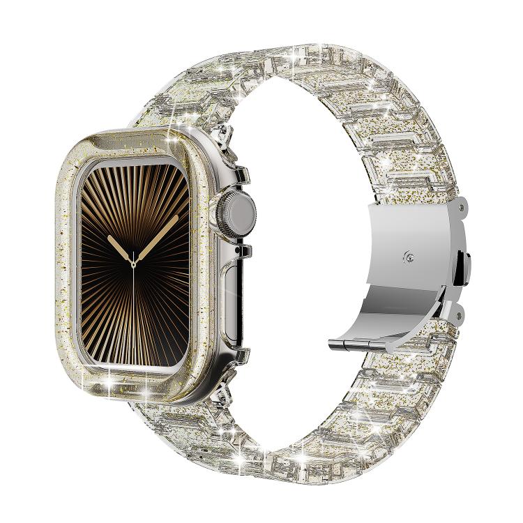 Chameleon PC Case Epoxy Resin Watch Band, For Apple Watch Series 10 46mm, For Apple Watch Series 10 42mm, For Apple Watch 44mm / 45mm, For Apple Watch 40mm / 41mm, For Apple Watch 49mm