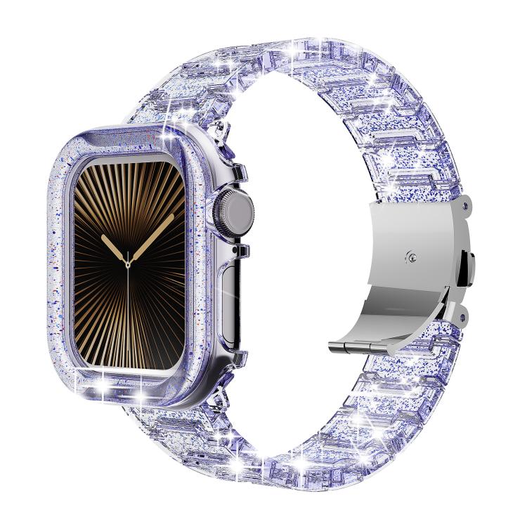 Chameleon PC Case Epoxy Resin Watch Band, For Apple Watch Series 10 46mm, For Apple Watch Series 10 42mm, For Apple Watch 44mm / 45mm, For Apple Watch 40mm / 41mm, For Apple Watch 49mm