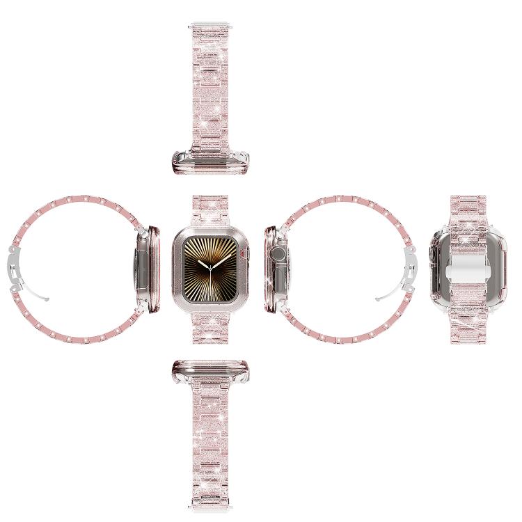 Chameleon PC Case Epoxy Resin Watch Band, For Apple Watch Series 10 46mm, For Apple Watch Series 10 42mm, For Apple Watch 44mm / 45mm, For Apple Watch 40mm / 41mm, For Apple Watch 49mm