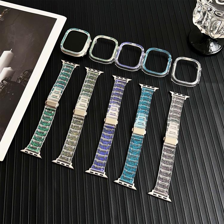 Chameleon PC Case Epoxy Resin Watch Band, For Apple Watch Series 10 46mm, For Apple Watch Series 10 42mm, For Apple Watch 44mm / 45mm, For Apple Watch 40mm / 41mm, For Apple Watch 49mm