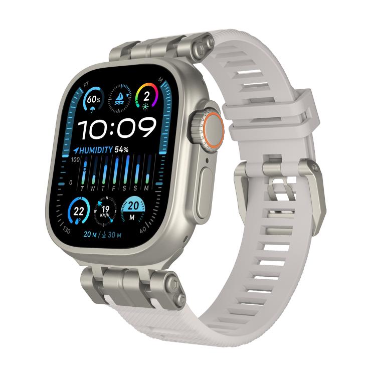 H016 Functional Series Twill Texture TPU Watch Band, For Apple Watch 46mm / 49mm / 45mm / 44mm