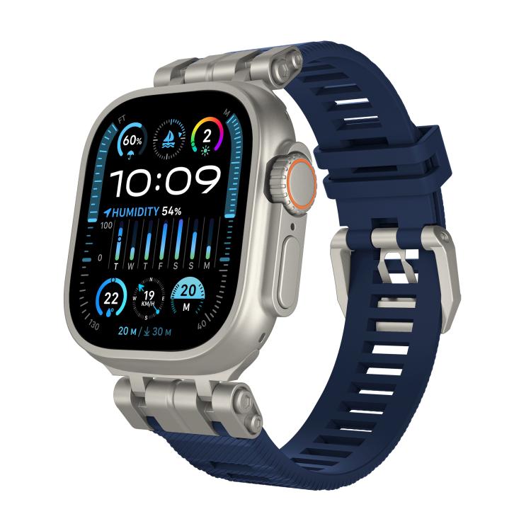 H016 Functional Series Twill Texture TPU Watch Band, For Apple Watch 46mm / 49mm / 45mm / 44mm