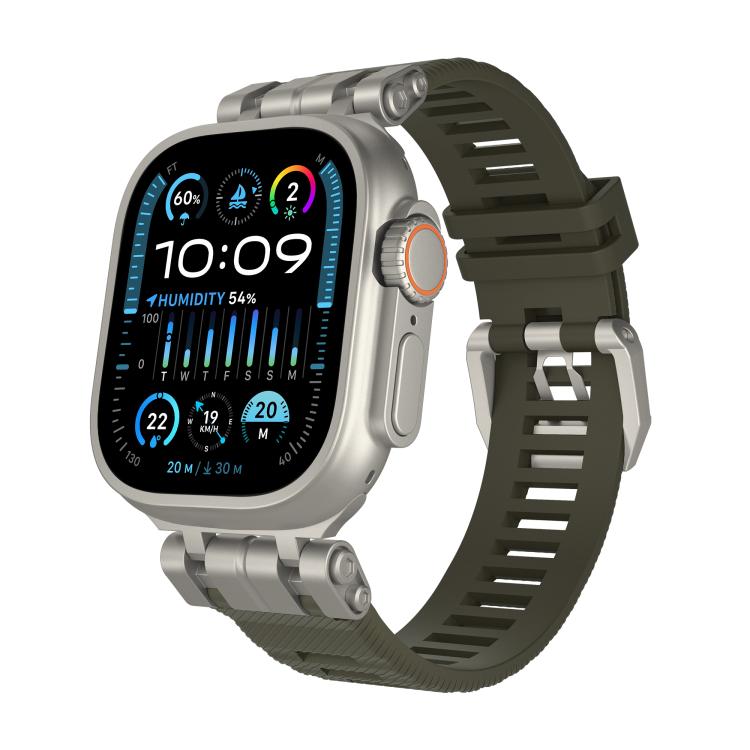 H016 Functional Series Twill Texture TPU Watch Band, For Apple Watch 46mm / 49mm / 45mm / 44mm