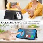 Kalebol Strong MagSafe Magnetic Two-Fold Card Bag Leather Phone Case, For iPhone 17 Pro Max, For iPhone 17 Pro, For iPhone 17, For iPhone Air