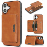Kalebol Strong MagSafe Magnetic Two-Fold Card Bag Leather Phone Case, For iPhone 17 Pro Max, For iPhone 17 Pro, For iPhone 17, For iPhone Air