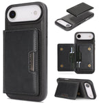 Kalebol Strong MagSafe Magnetic Two-Fold Card Bag Leather Phone Case, For iPhone 17 Pro Max, For iPhone 17 Pro, For iPhone 17, For iPhone Air