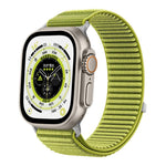 Woven Nylon Hook And Loop Fastener Metal Interface Watch Band, For Apple Watch 46mm / 49mm / 45mm / 44mm, For Apple Watch 42mm / 41mm / 40mm / 38mm