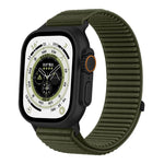 Woven Nylon Hook And Loop Fastener Metal Interface Watch Band, For Apple Watch 46mm / 49mm / 45mm / 44mm, For Apple Watch 42mm / 41mm / 40mm / 38mm