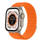 Woven Nylon Hook And Loop Fastener Metal Interface Watch Band, For Apple Watch 46mm / 49mm / 45mm / 44mm, For Apple Watch 42mm / 41mm / 40mm / 38mm