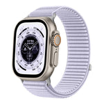 Woven Nylon Hook And Loop Fastener Metal Interface Watch Band, For Apple Watch 46mm / 49mm / 45mm / 44mm, For Apple Watch 42mm / 41mm / 40mm / 38mm