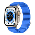 Woven Nylon Hook And Loop Fastener Metal Interface Watch Band, For Apple Watch 46mm / 49mm / 45mm / 44mm, For Apple Watch 42mm / 41mm / 40mm / 38mm