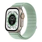 Woven Nylon Hook And Loop Fastener Metal Interface Watch Band, For Apple Watch 46mm / 49mm / 45mm / 44mm, For Apple Watch 42mm / 41mm / 40mm / 38mm